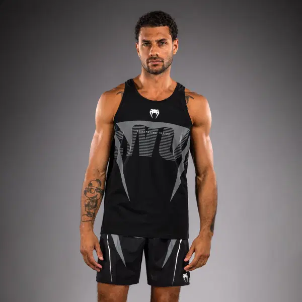Потник - Venum Adrenaline Tank Top - Black/Grey, мъж в преден изглед