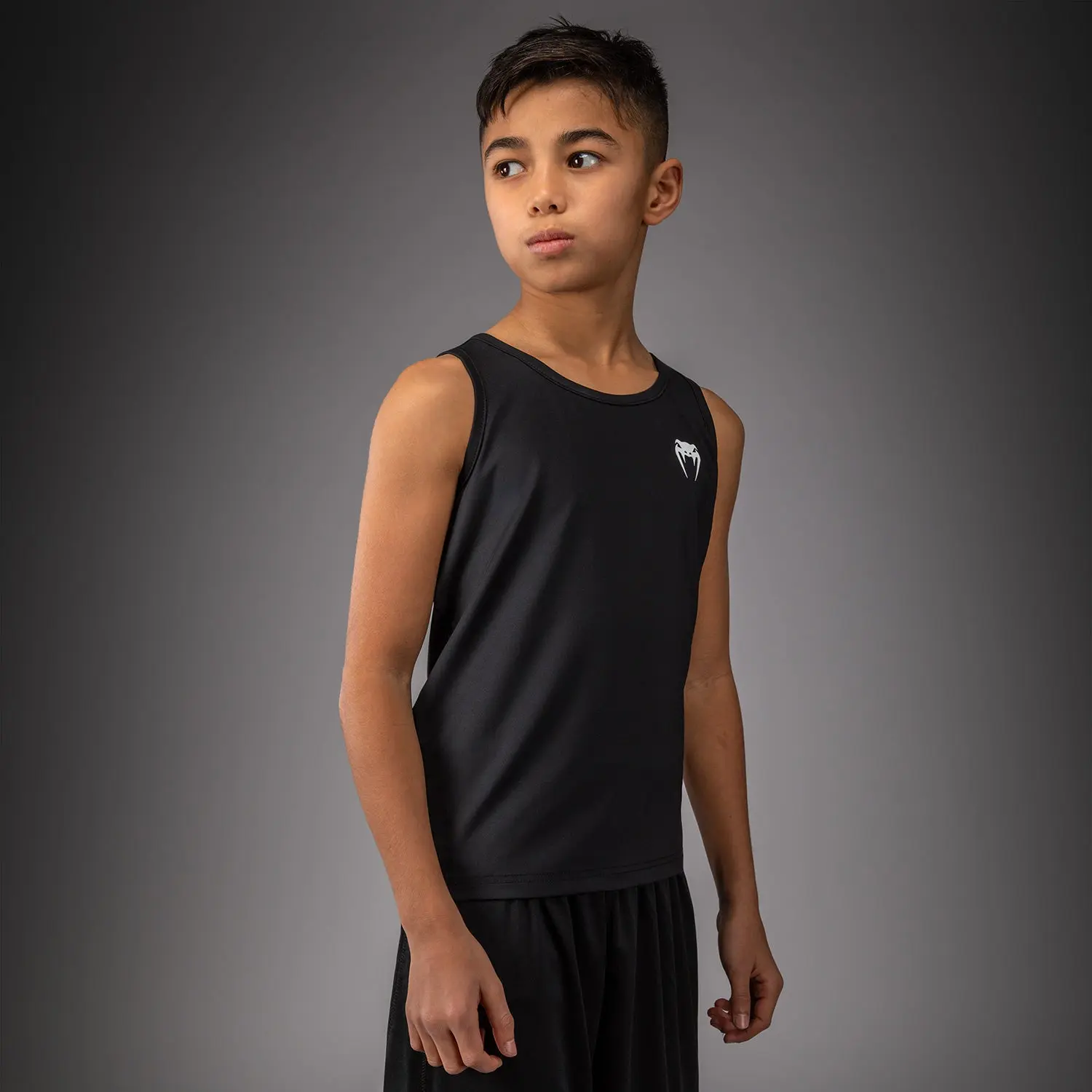 Потник - Venum Classic Tank Top - Black, детски, страничен изглед, гледащ настрани