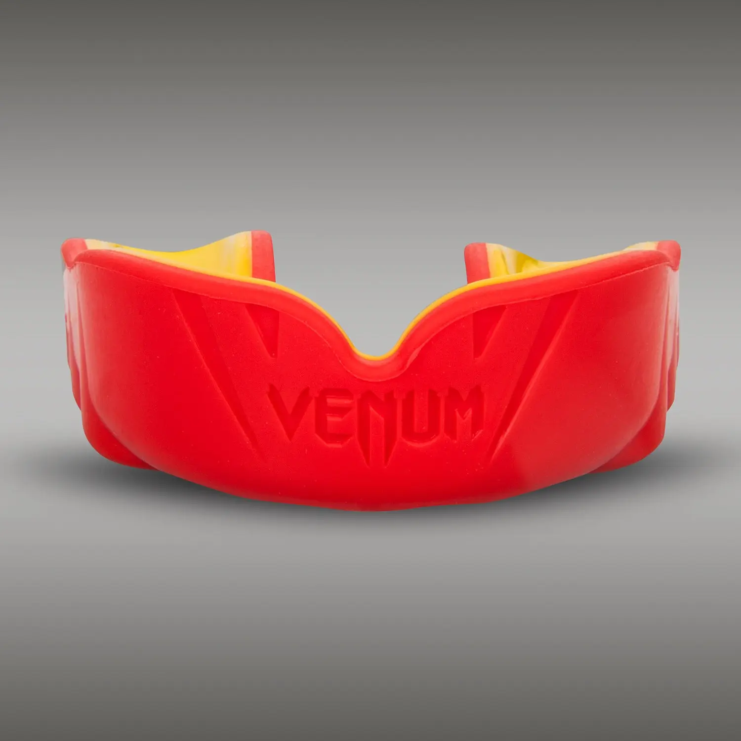 Venum Протектор за уста - VENUM Challenger Mouthguard - Red / Yellow, страничен изглед