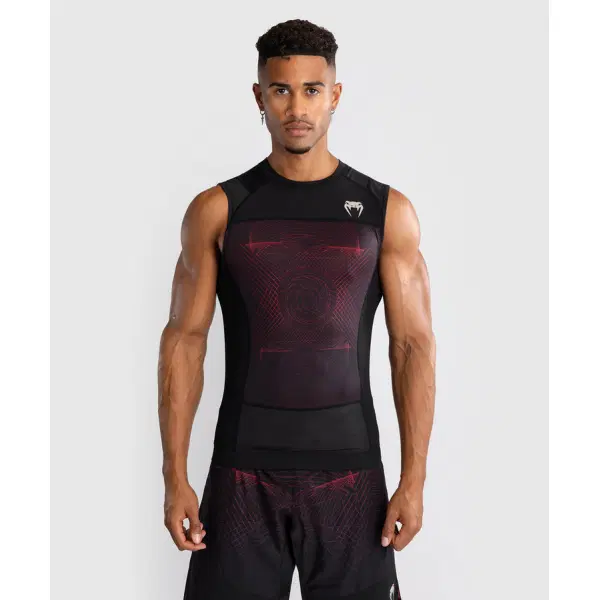 Рашгард - Venum G-Fit Air Men's Sleeveless Rashguard - Deep Black/Fire Red