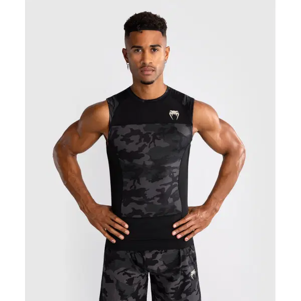 Venum Рашгард - Venum G-Fit Air Men's Sleeveless Rashguard - Digital Urban Camo, преден изглед