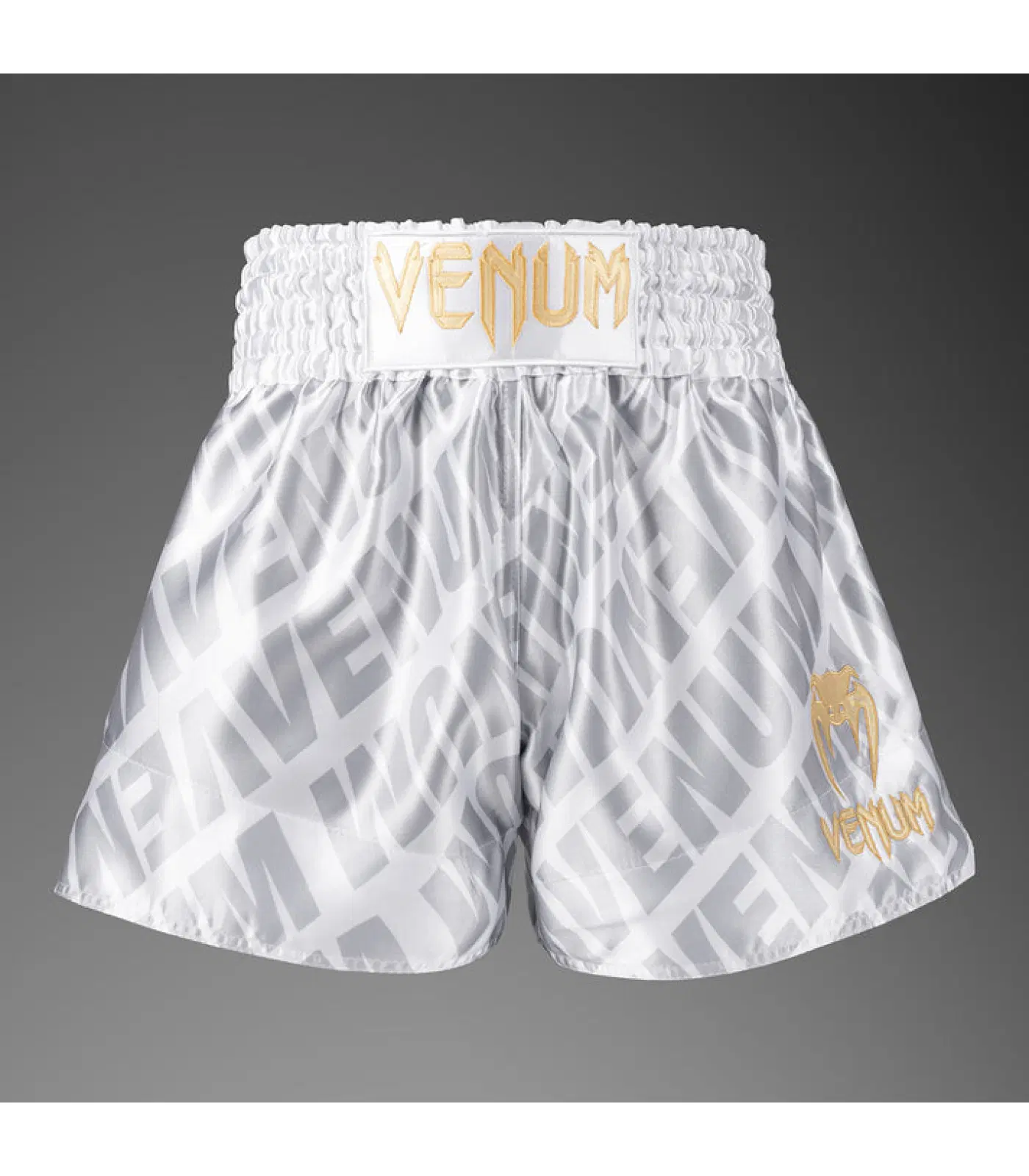 Шорти -Venum x Contender XT Muay Thai Shorts – White/Silver