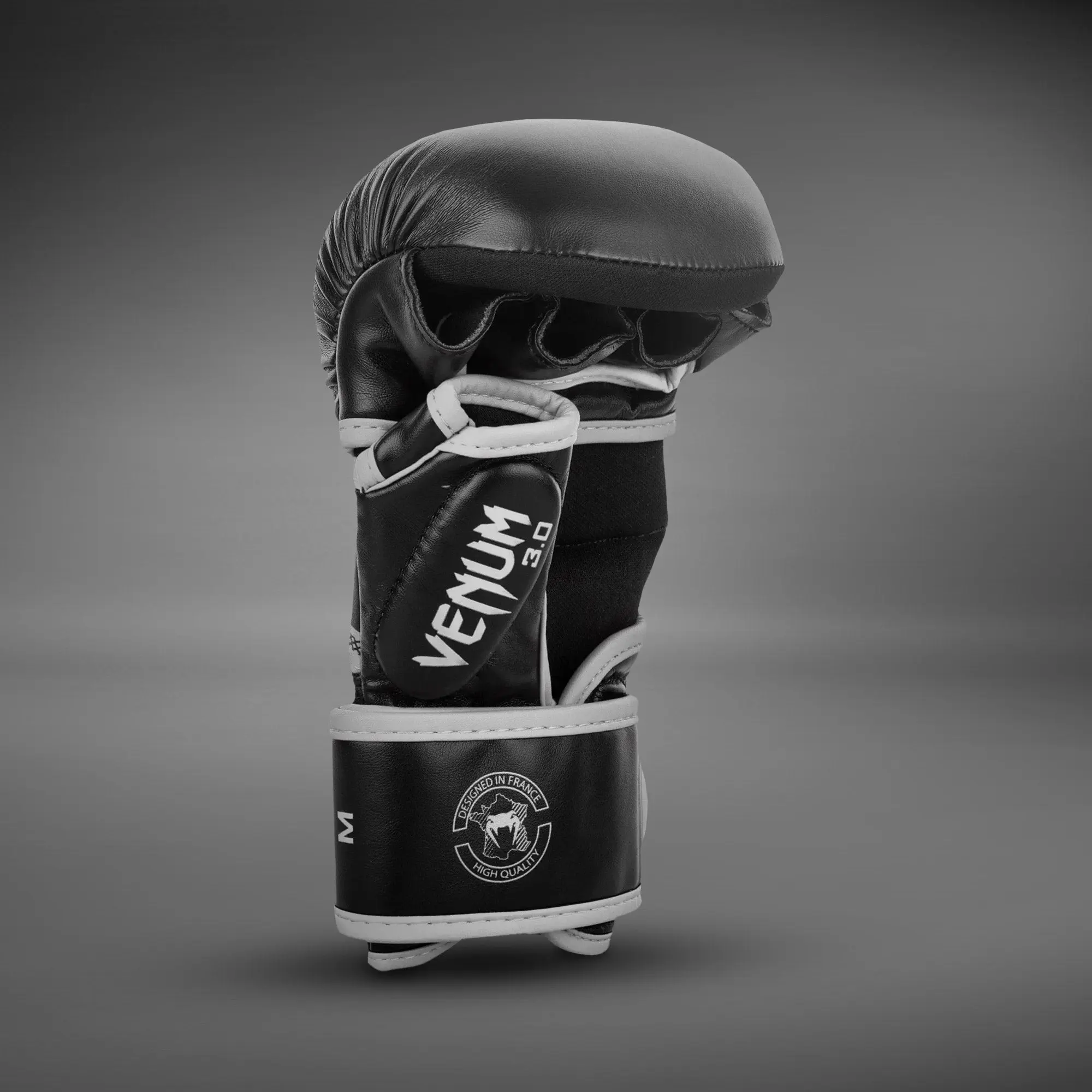 ММА Ръкавици - Sparring Gloves Venum Challenger 3.0 - Black/White, страничен изглед