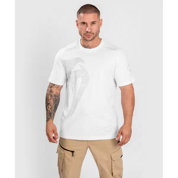 Тениска - GIANT T-SHIRT - REGULAR FIT - WHITE/WHITE