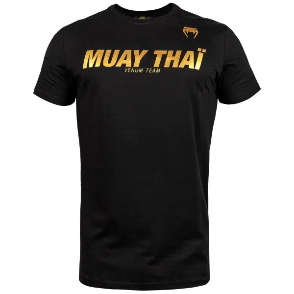 Тениска - Venum Muay Thai VT T-shirt - Black/Gold
