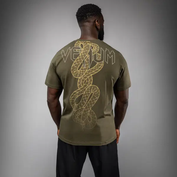 Тениска - Venum Serpenti T-Shirt - Khaki/Bronze/Ivory
