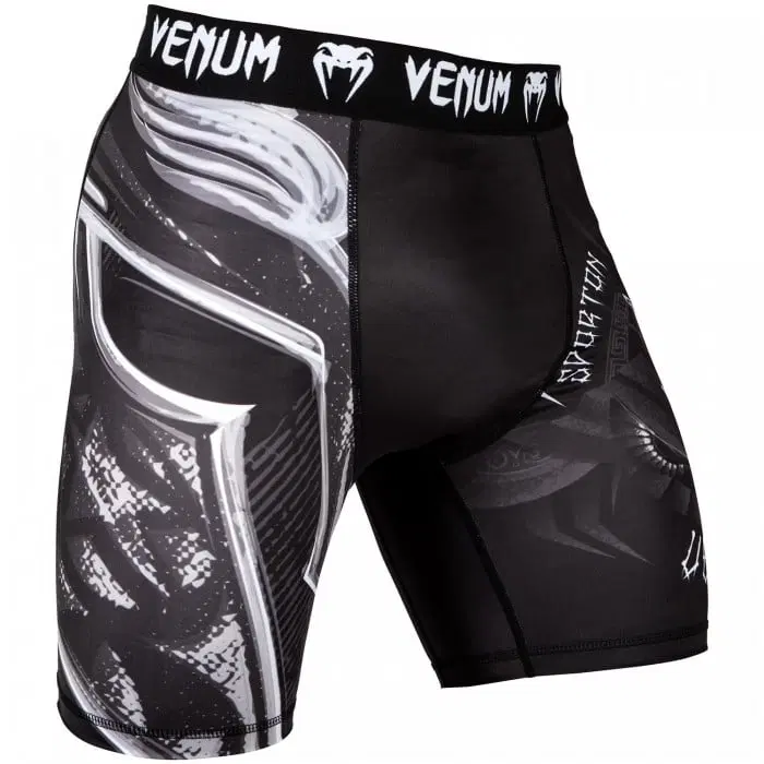 Venum Тренировъчен клин с къси крачоли Gladiator 3.0 Vale Tudo Shorts - Black/White, преден изглед