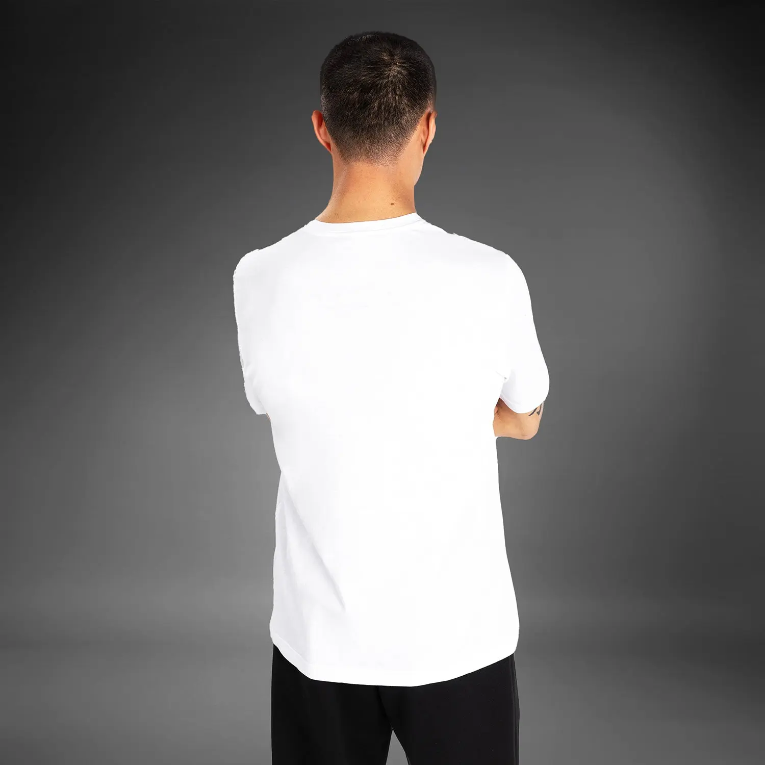 Venum Тениска - UFC Fusion by Venum Men's Replica Short Sleeve T-Shirt - White, мъж отзад