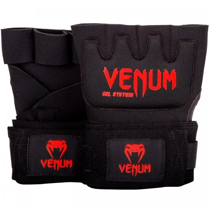Вътрешни Ръкавици за Боксови Ръкавици - Venum Kontact Gel Glove Wraps - Black/Red