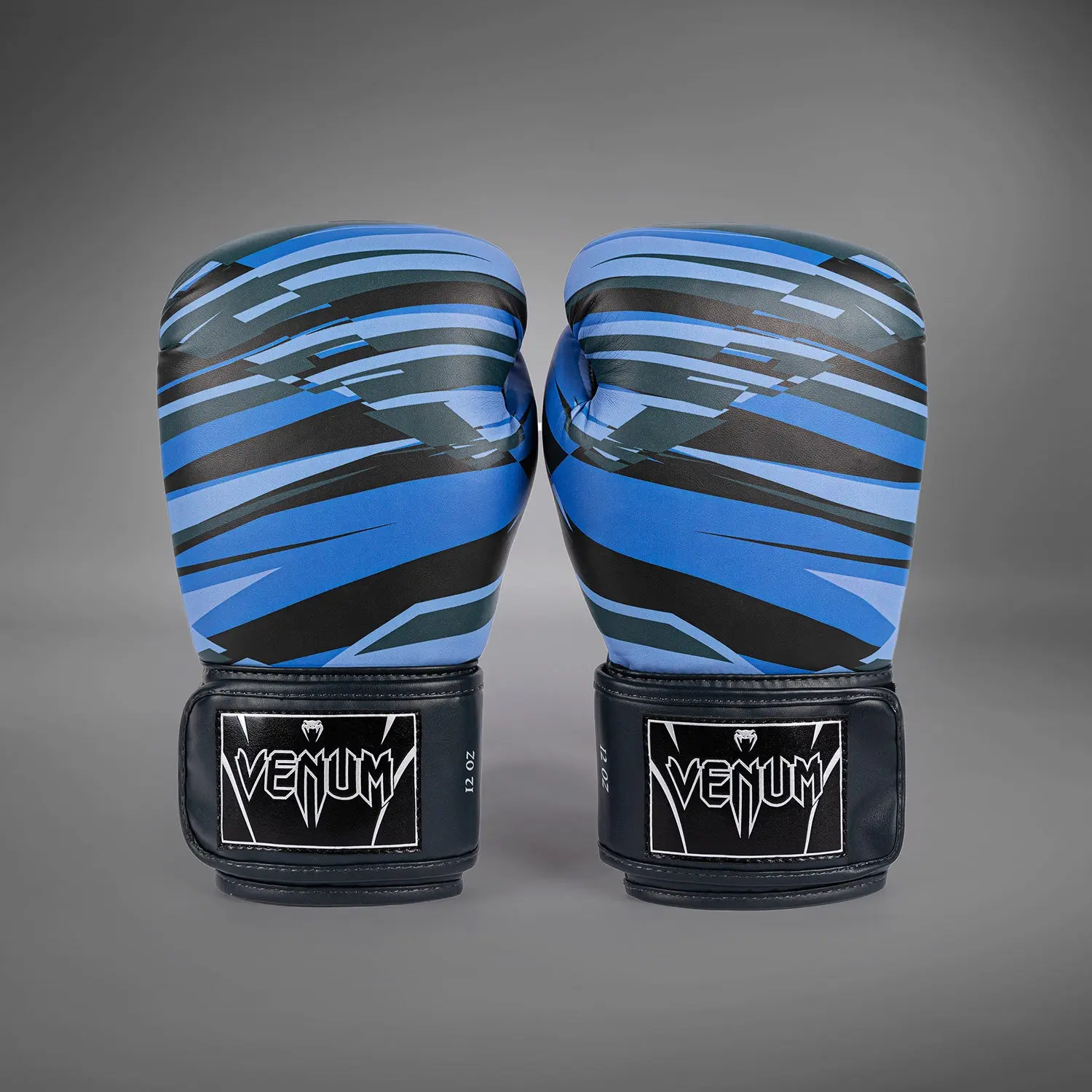Venum Abyss Boxing Gloves - Shadow Blue, преден изглед на чифт