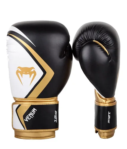 Venum Boxing Gloves Contender 2.0 - Black/White-Gold