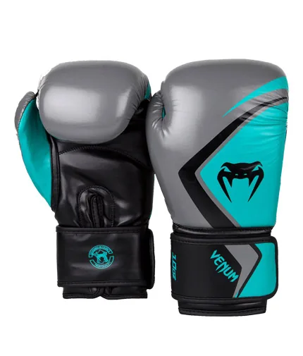 Venum Boxing Gloves Contender 2.0 - Grey/Turquoise-Black