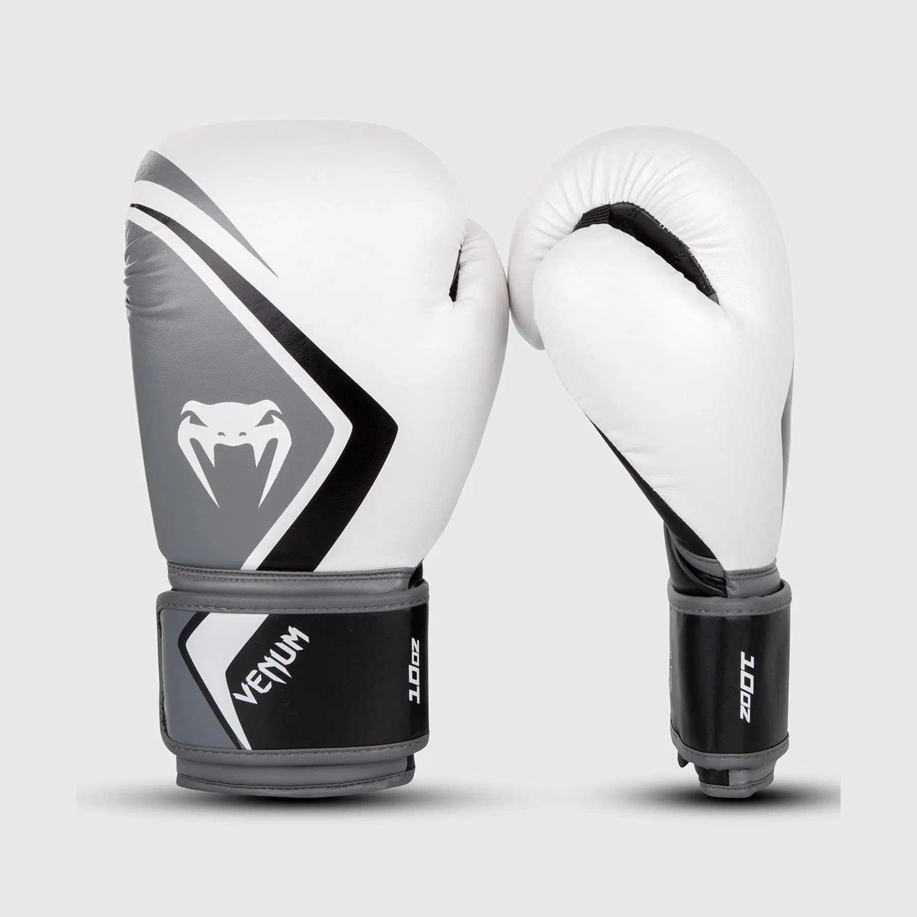 Venum Boxing Gloves Contender 2.0 - White/Grey-Black - преден изглед