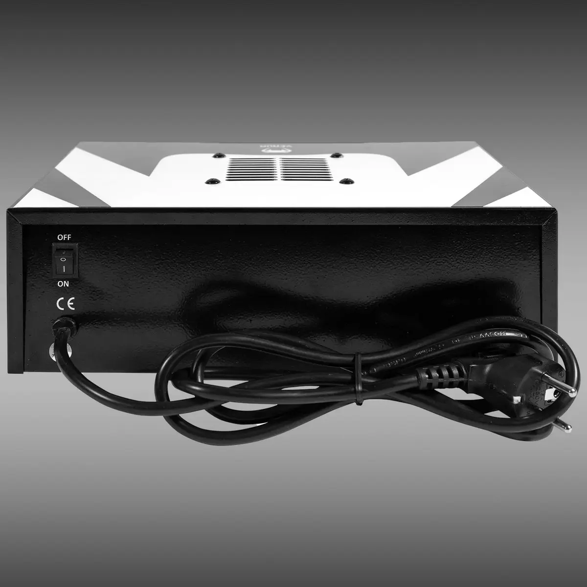 Venum Boxing Timer - Black/White, заден изглед с превключвател и кабел