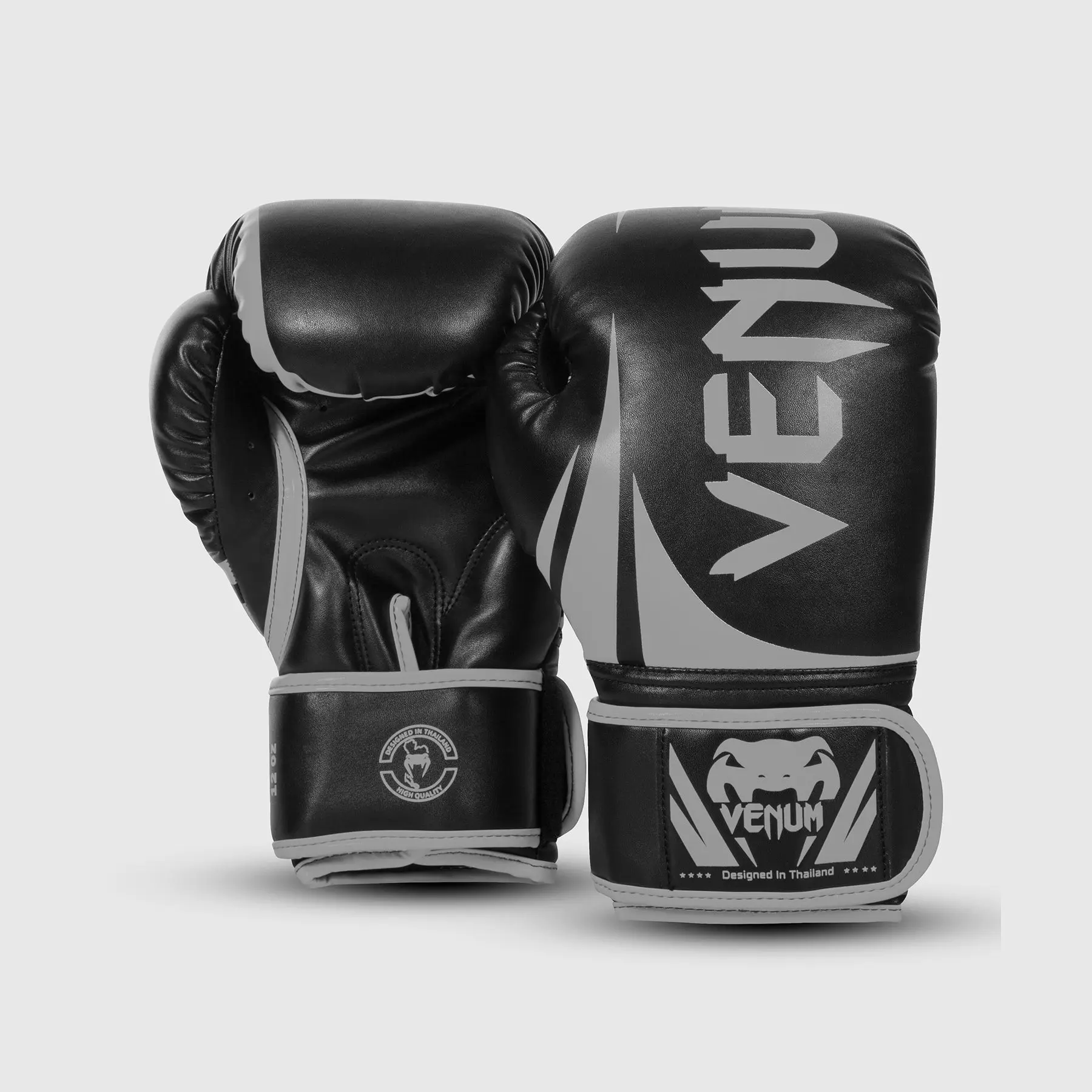 Venum Challenger 2.0 Boxing Gloves - Black/Grey, гръб