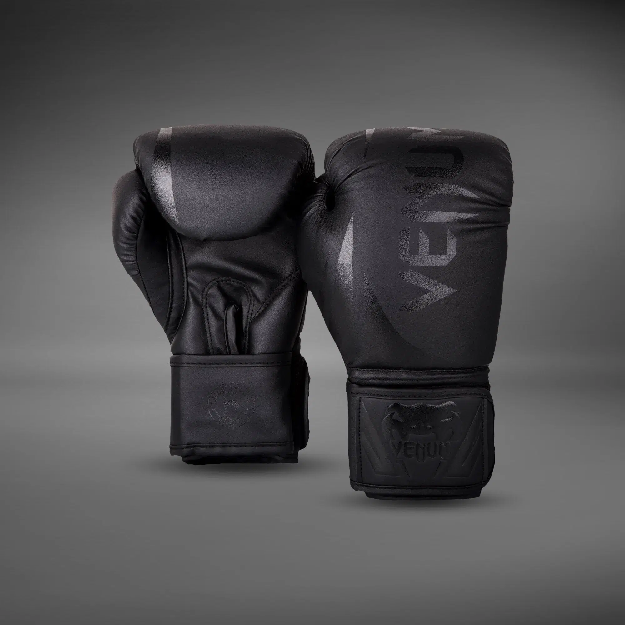Venum Challenger 2.0 Kids Boxing Gloves - Black/Black преден изглед