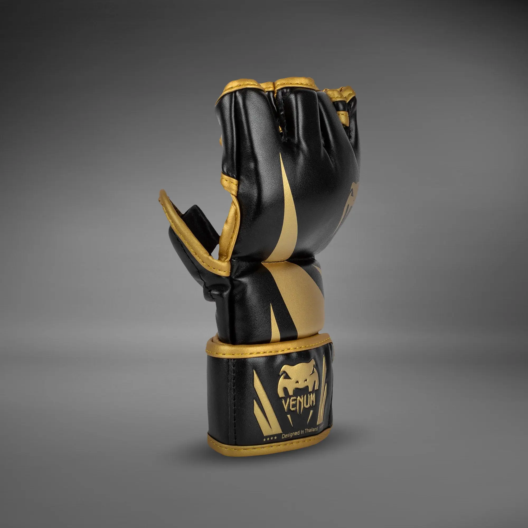 Venum ММА Ръкавици - Sparring Gloves Challenger 3.0 Black/Gold, страничен изглед 2