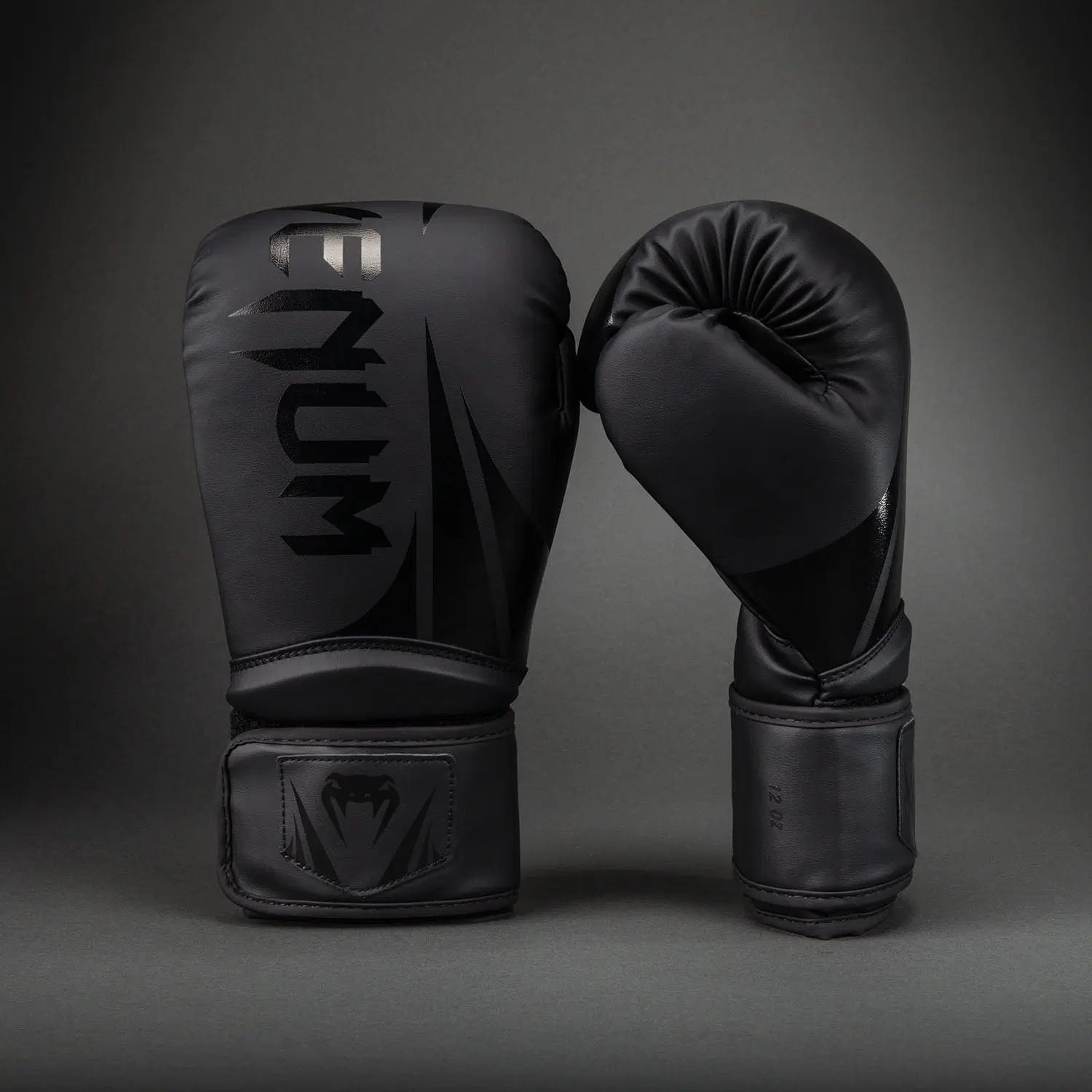 Venum Challenger 2.5 Boxing Gloves – Black/Black, преден изглед