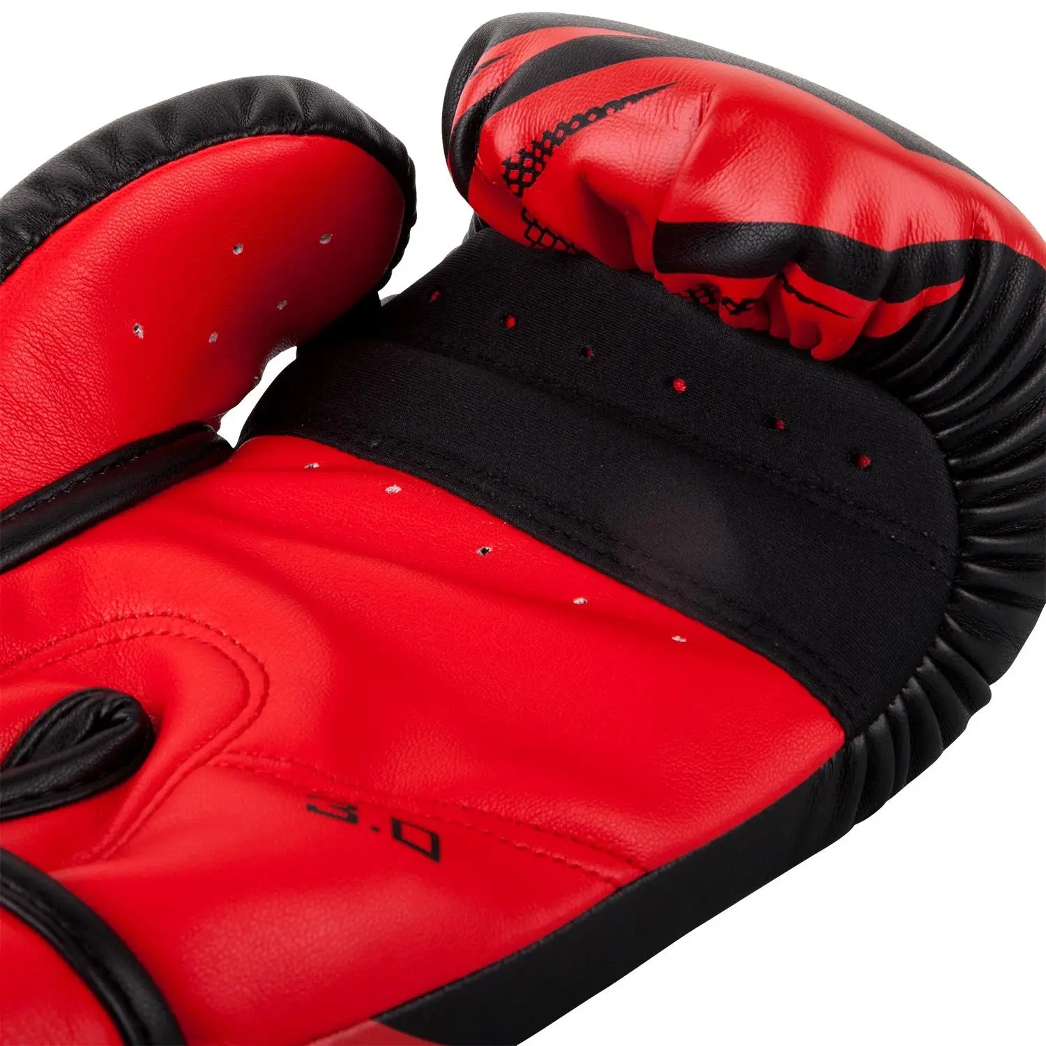 Venum Challenger 3.0 Boxing Gloves - Black/Red, вътрешна част и размер