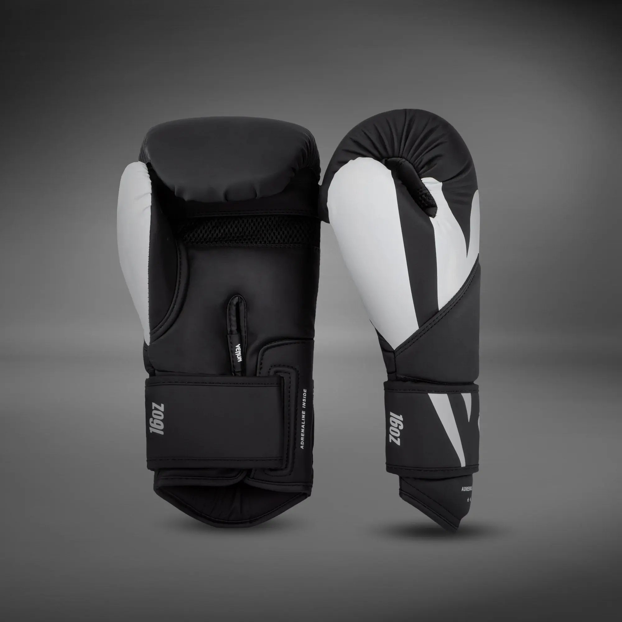 Venum Challenger 4.0 Boxing Gloves - Black/White, страничен изглед