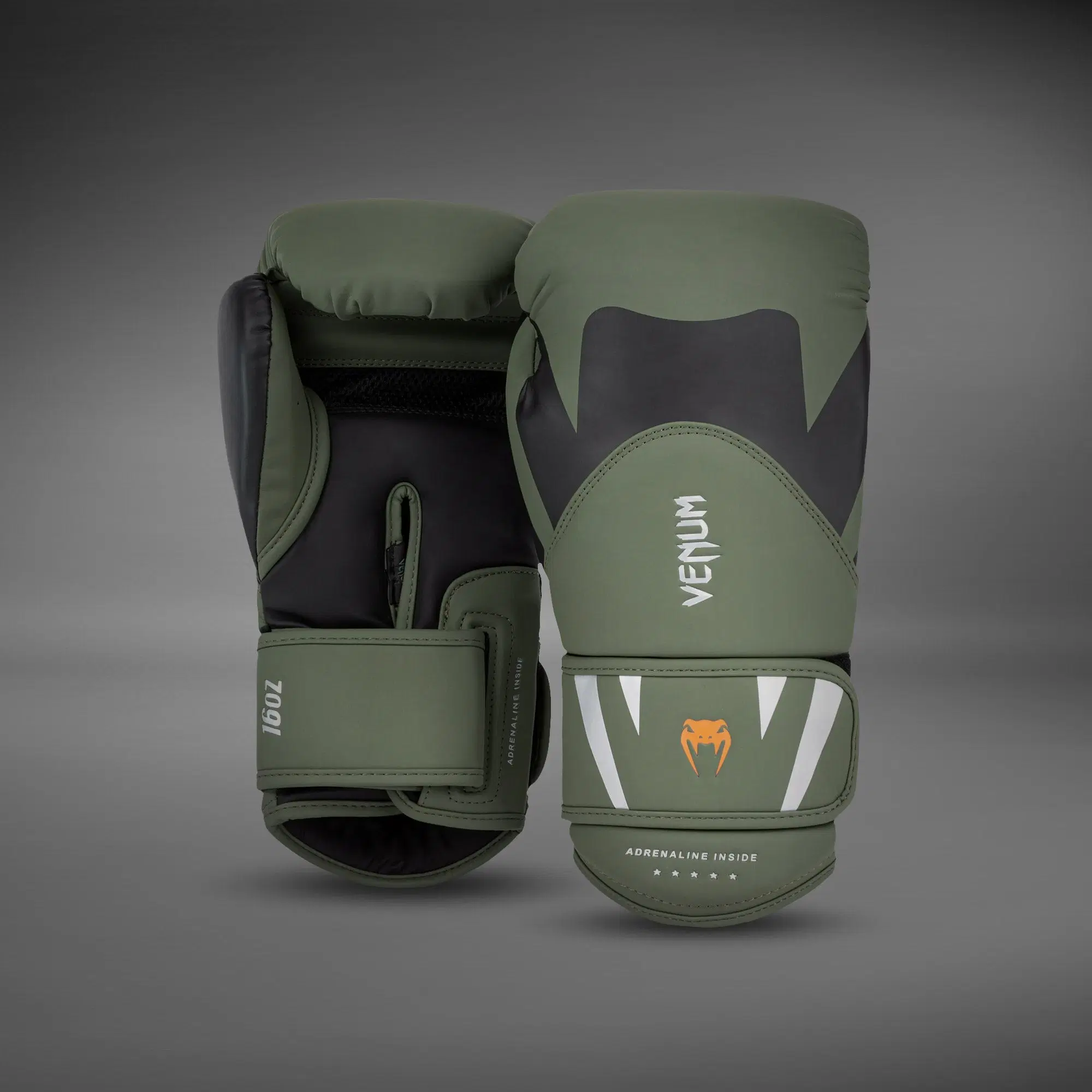 Venum Challenger 4.0 Boxing Gloves - Khaki/Black, преден изглед