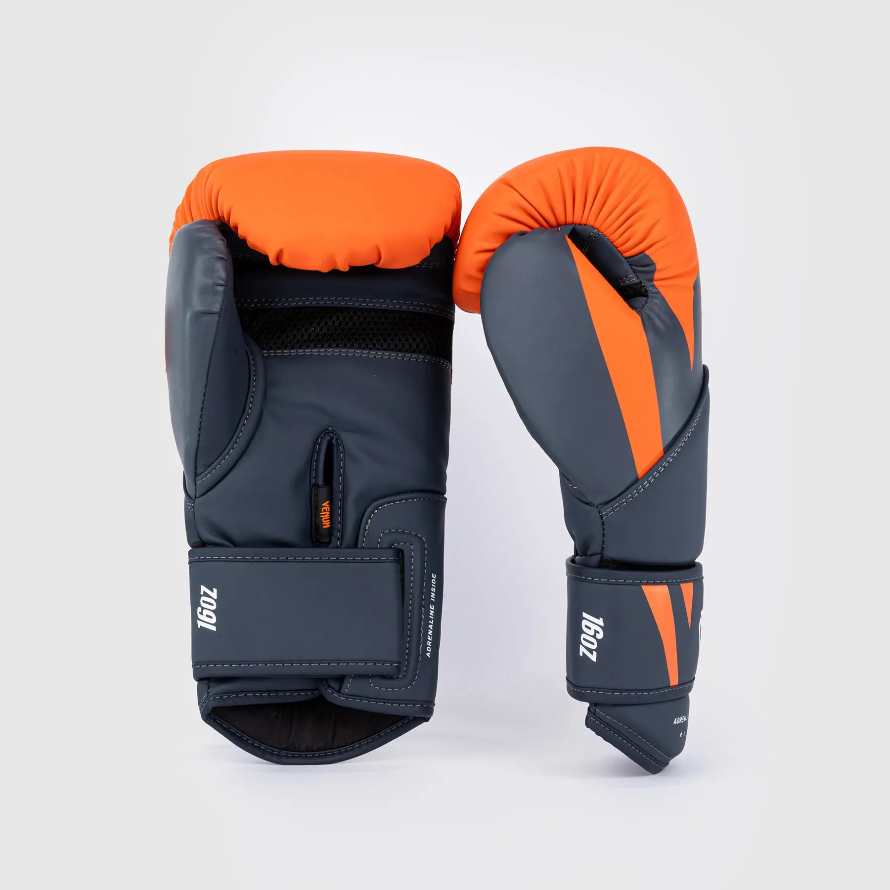 Venum Challenger 4.0 Boxing Gloves - Orange/Navy Blue, преден изглед