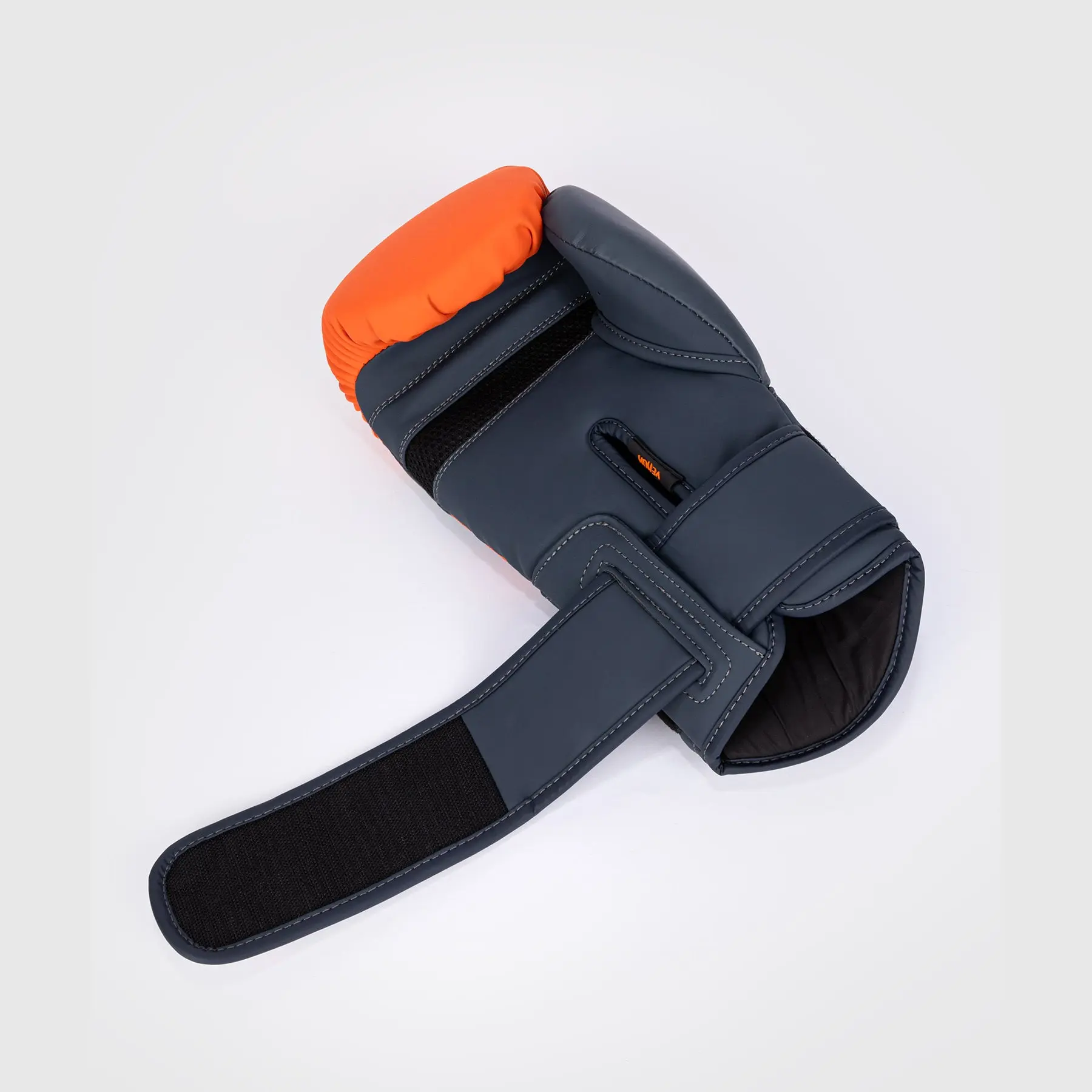 Venum Challenger 4.0 Boxing Gloves - Orange/Navy Blue, страничен изглед