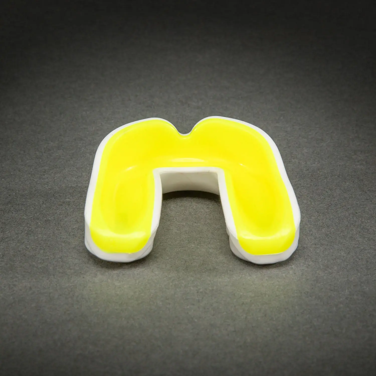 Протектор за уста - Venum Challenger Mouthguard - White/Yellow, горен изглед