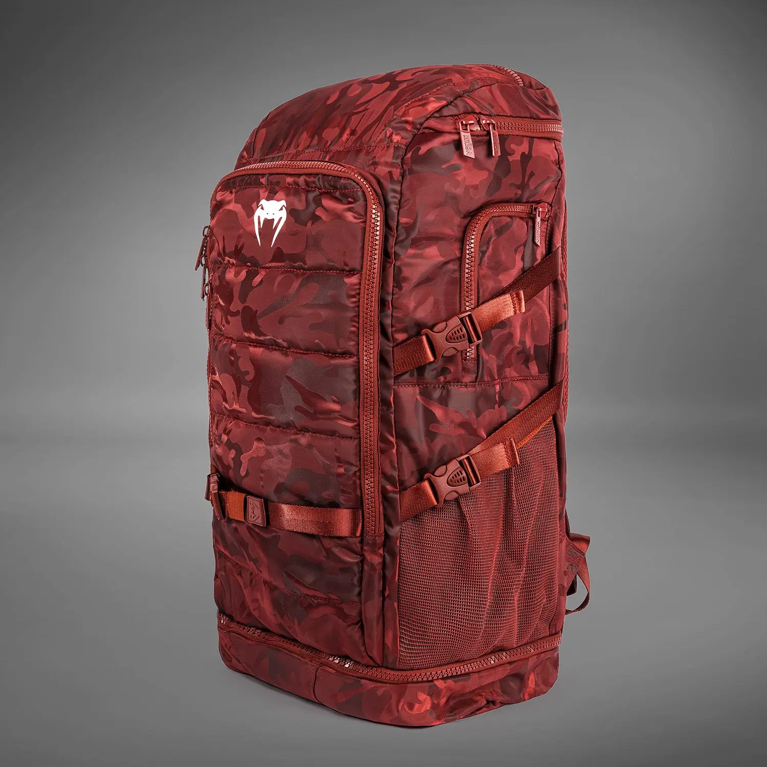 Venum Challenger Xtrem BackPack (50-63L) - Camo/Burgundy страничен изглед