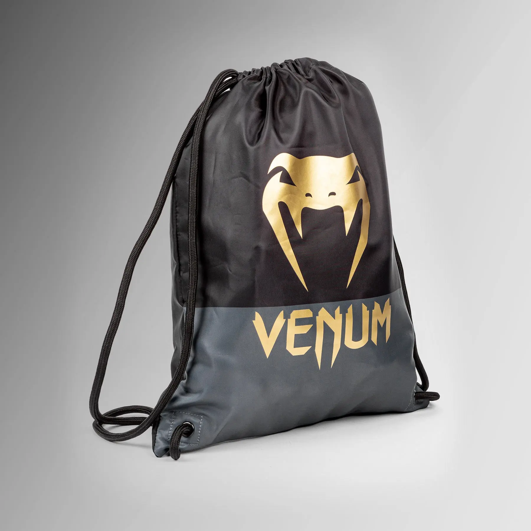 Venum Classic Drawstring Bag (20-25L) - Black/Gold, страничен изглед