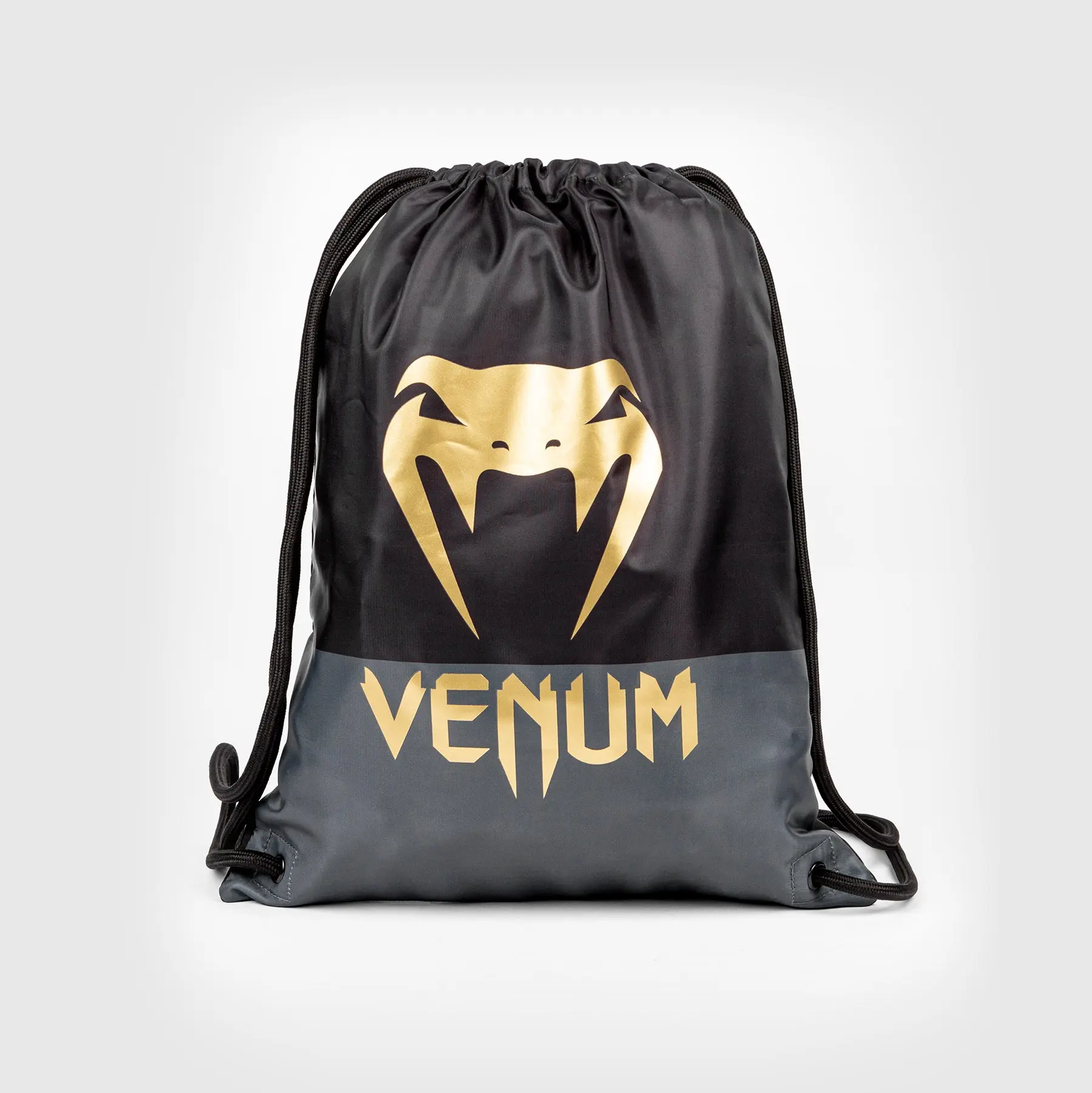 Мешка - Venum Classic Drawstring Bag - Black/Gold, преден изглед със странична връзка