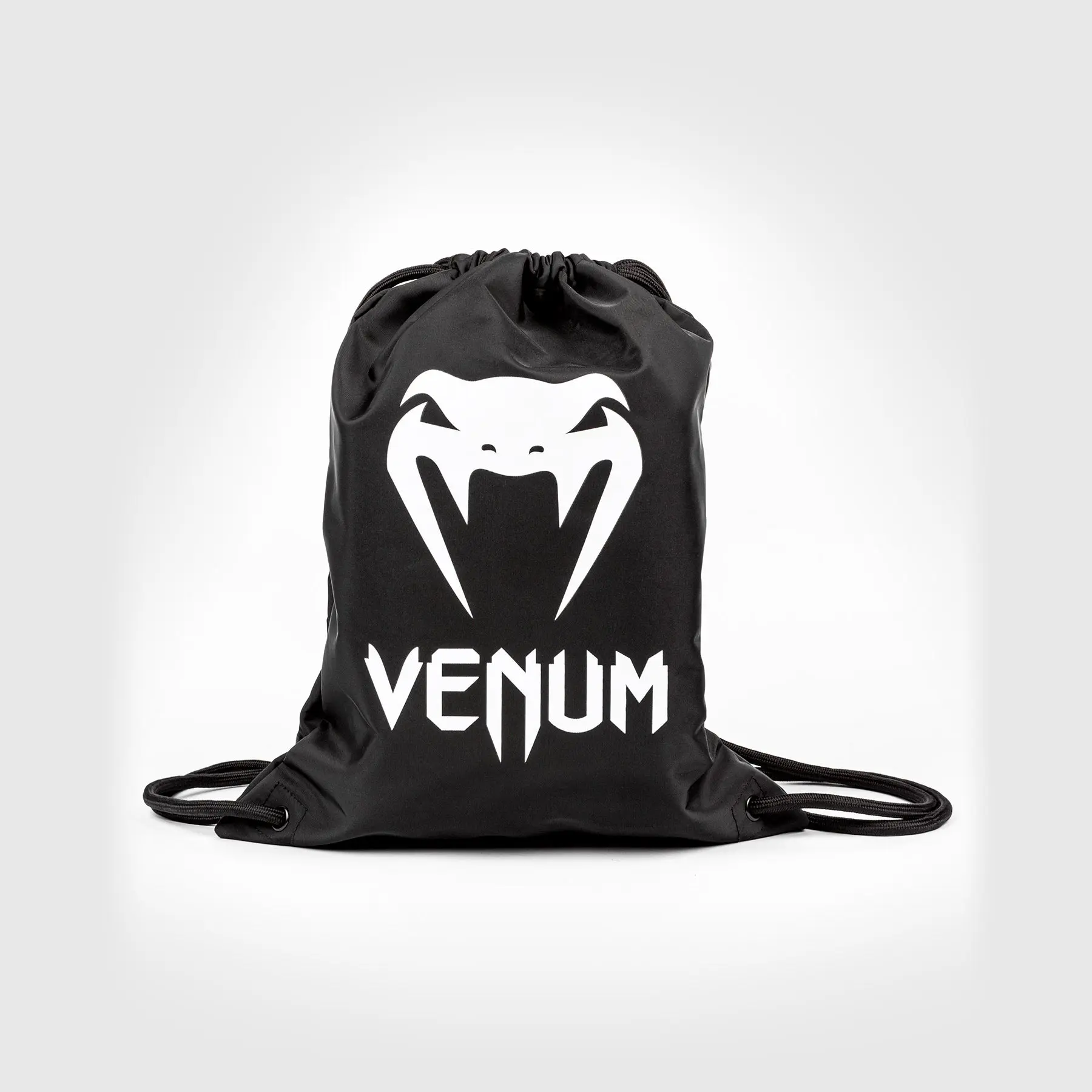 Мешка - Venum Classic Drawstring Bag - Black/White, преден изглед с лого