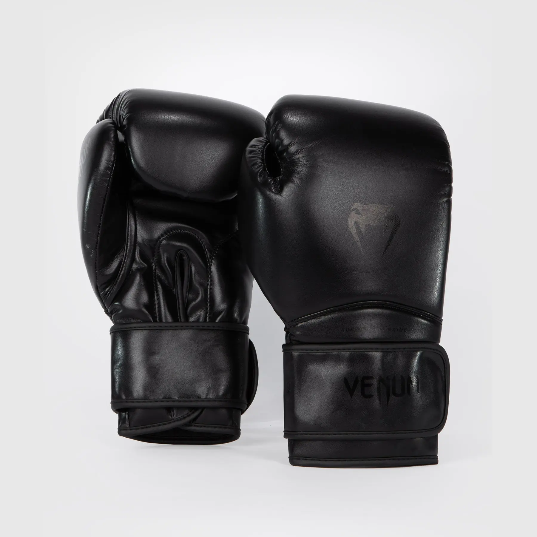 Venum Contender 1.5 Boxing Gloves - Black/Black преден изглед
