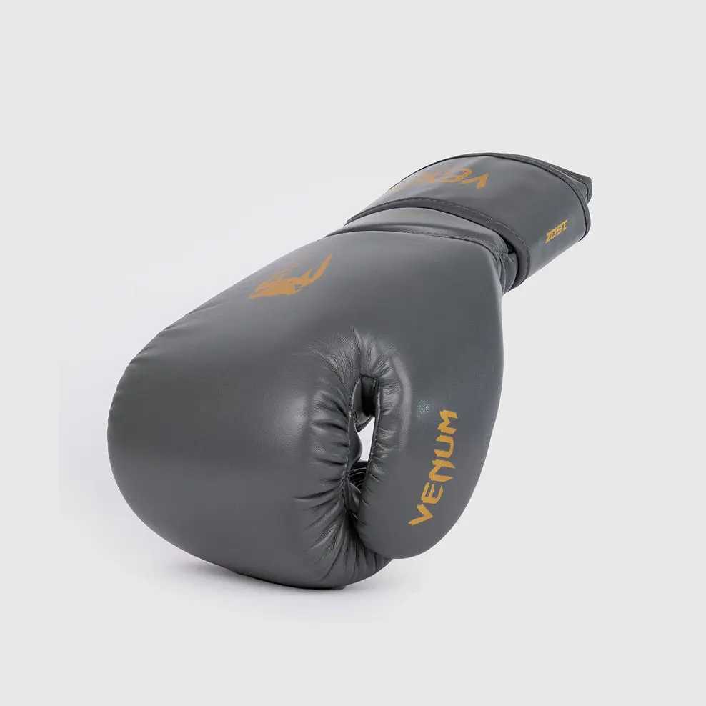 Venum Боксови Ръкавици - Contender 1.5 Boxing Gloves - Grey/Gold изглед отгоре