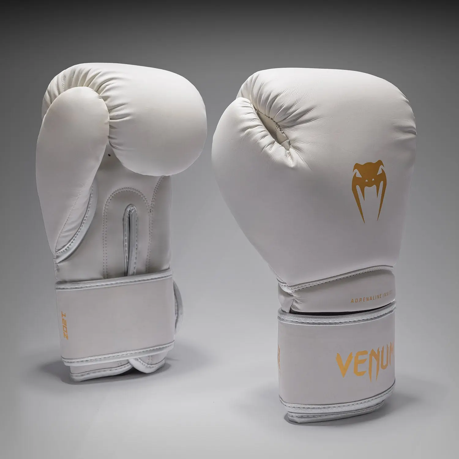 Боксови Ръкавици - Venum Contender 1.5 Boxing Gloves - Ivory/ Gold, страничен изглед