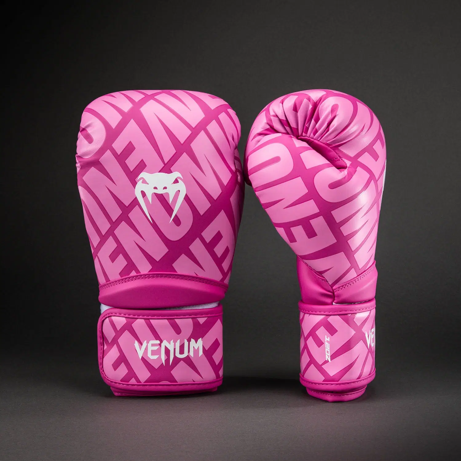 Venum Contender 1.5 XT 3D боксови ръкавици Candy Pink/White - преден изглед