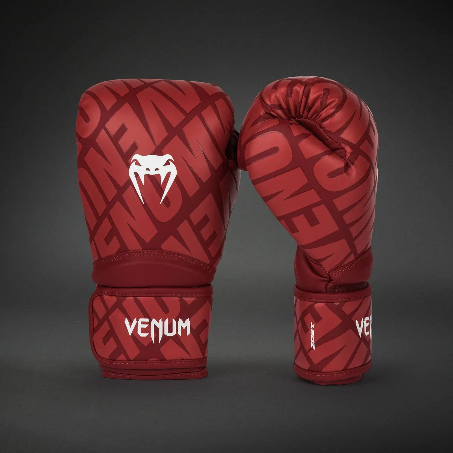 Venum Contender 1.5 XT 3D Boxing Gloves - Cherry Red/ White, преден изглед