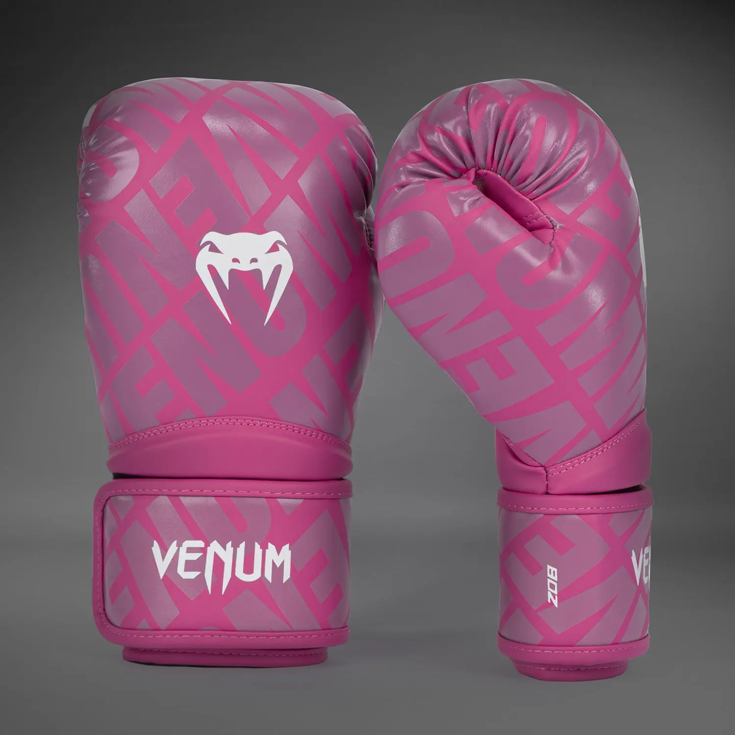 Venum Contender 1.5 XT Boxing Gloves - White/Pink изглед на предната част