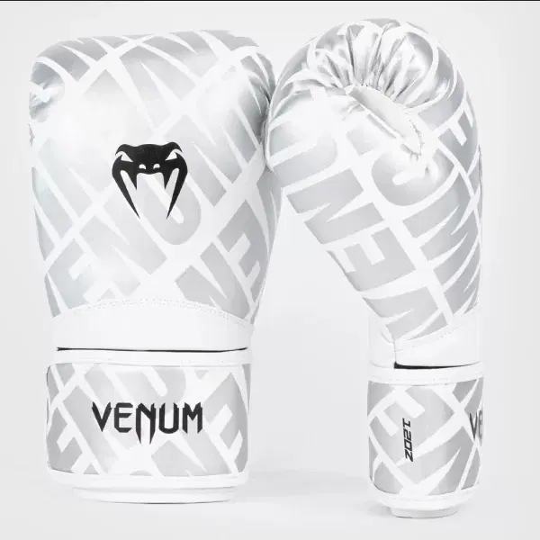 Боксови Ръкавици - Venum Contender XT 1.5 Boxing Gloves - White/Silver