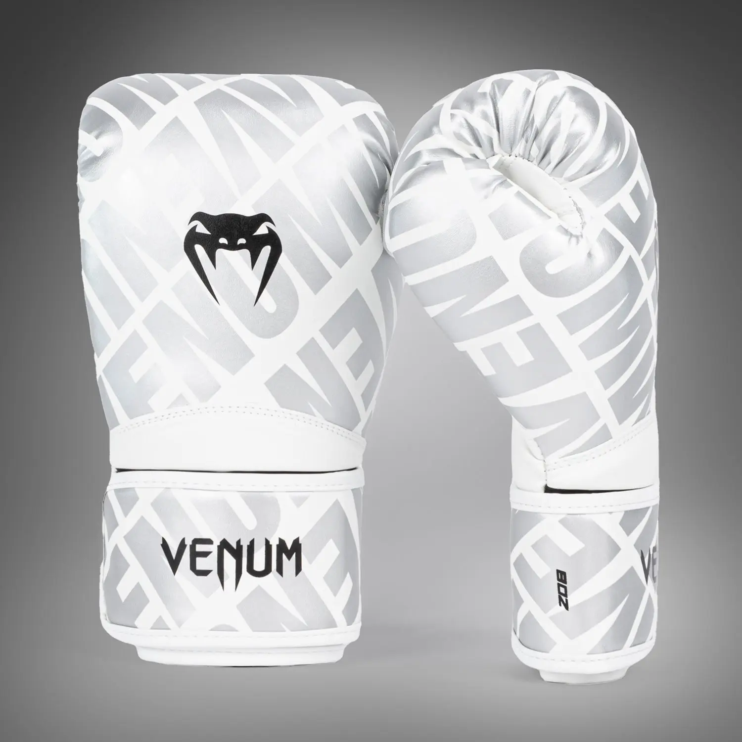 Venum Боксови Ръкавици - Contender XT 1.5 Boxing Gloves - White/Silver, страничен изглед