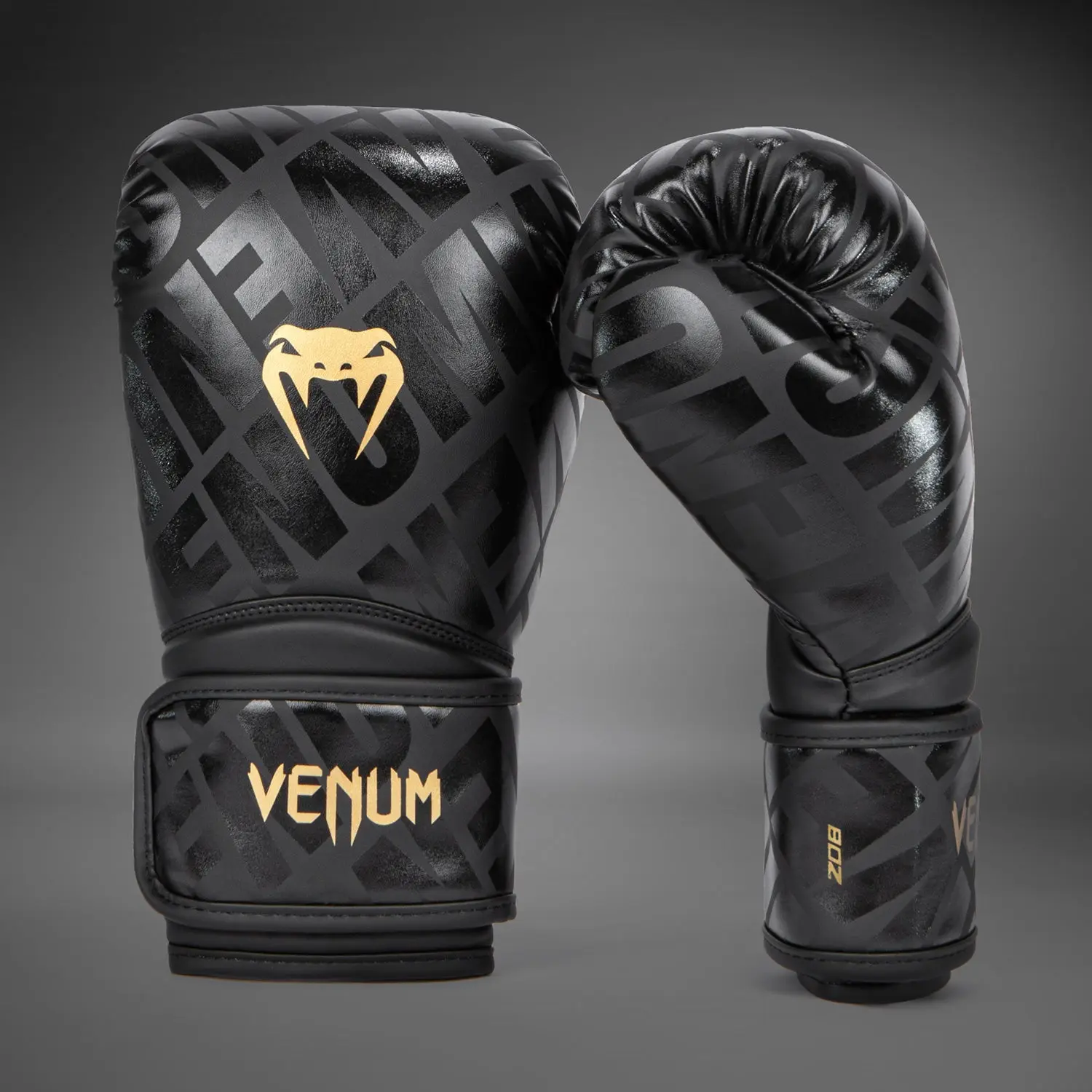 Venum Contender 1.5 XT Kids Boxing Gloves - Black-Gold, лява и дясна ръкавица