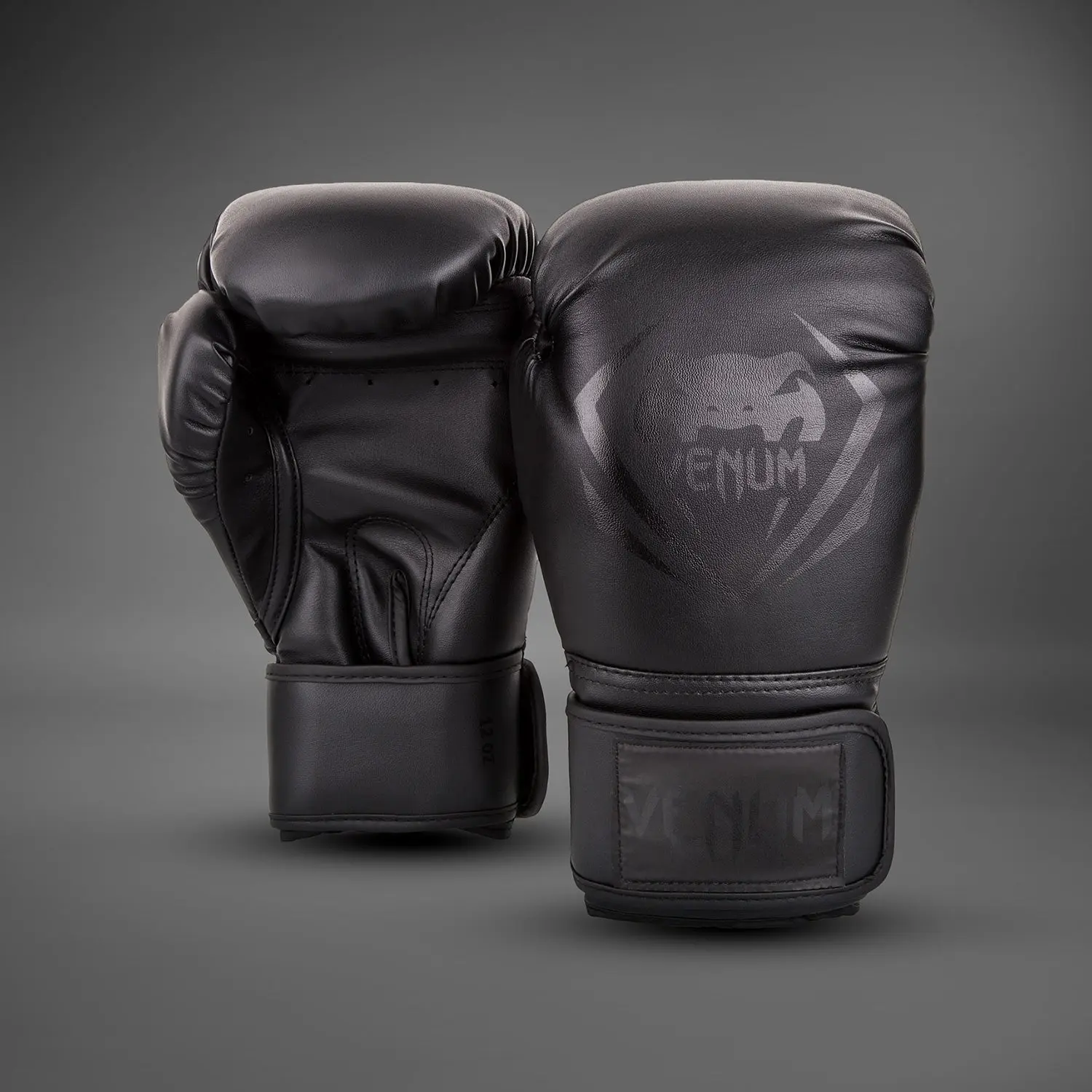 Venum Contender Boxing Gloves - Black/Black отпред