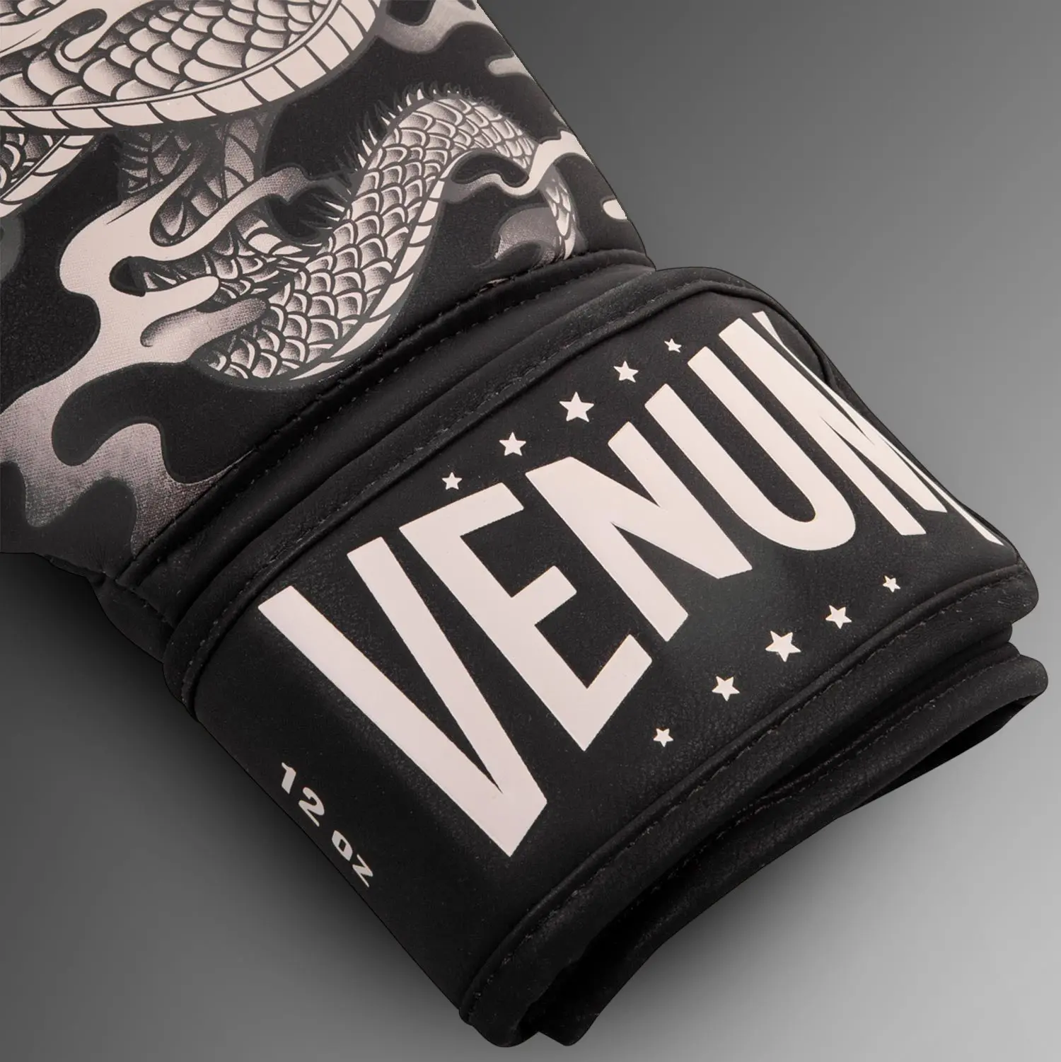 Venum Dragon's Flight Boxing Gloves - Black/Sand детайл