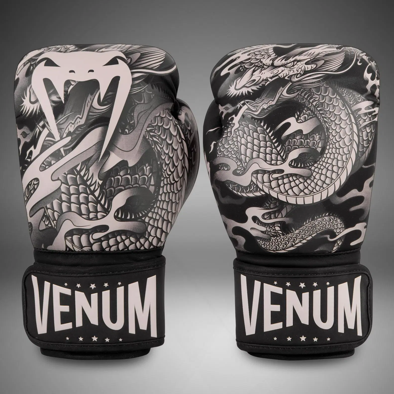 Venum Dragon's Flight Boxing Gloves - Black/Sand