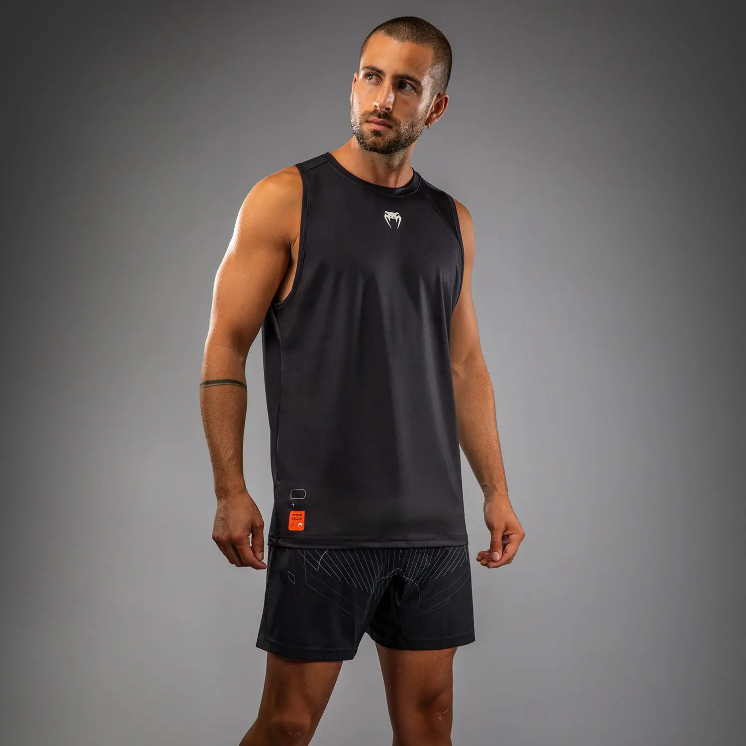 Потник - Venum Eclipse Dry Tech Tank Top - Black/Ivory, заден изглед