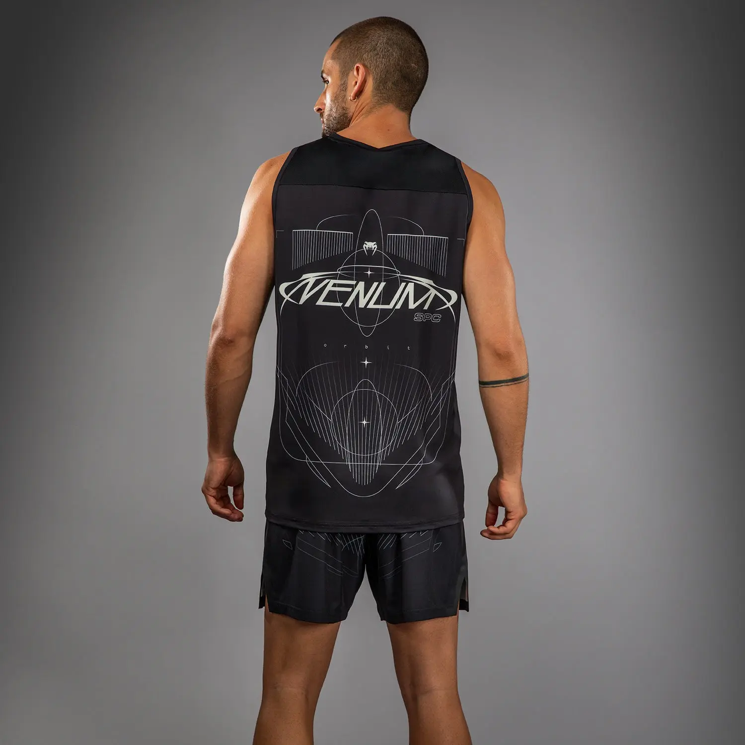 Мъж с потник Venum Eclipse Dry Tech Tank Top - Black/Ivory