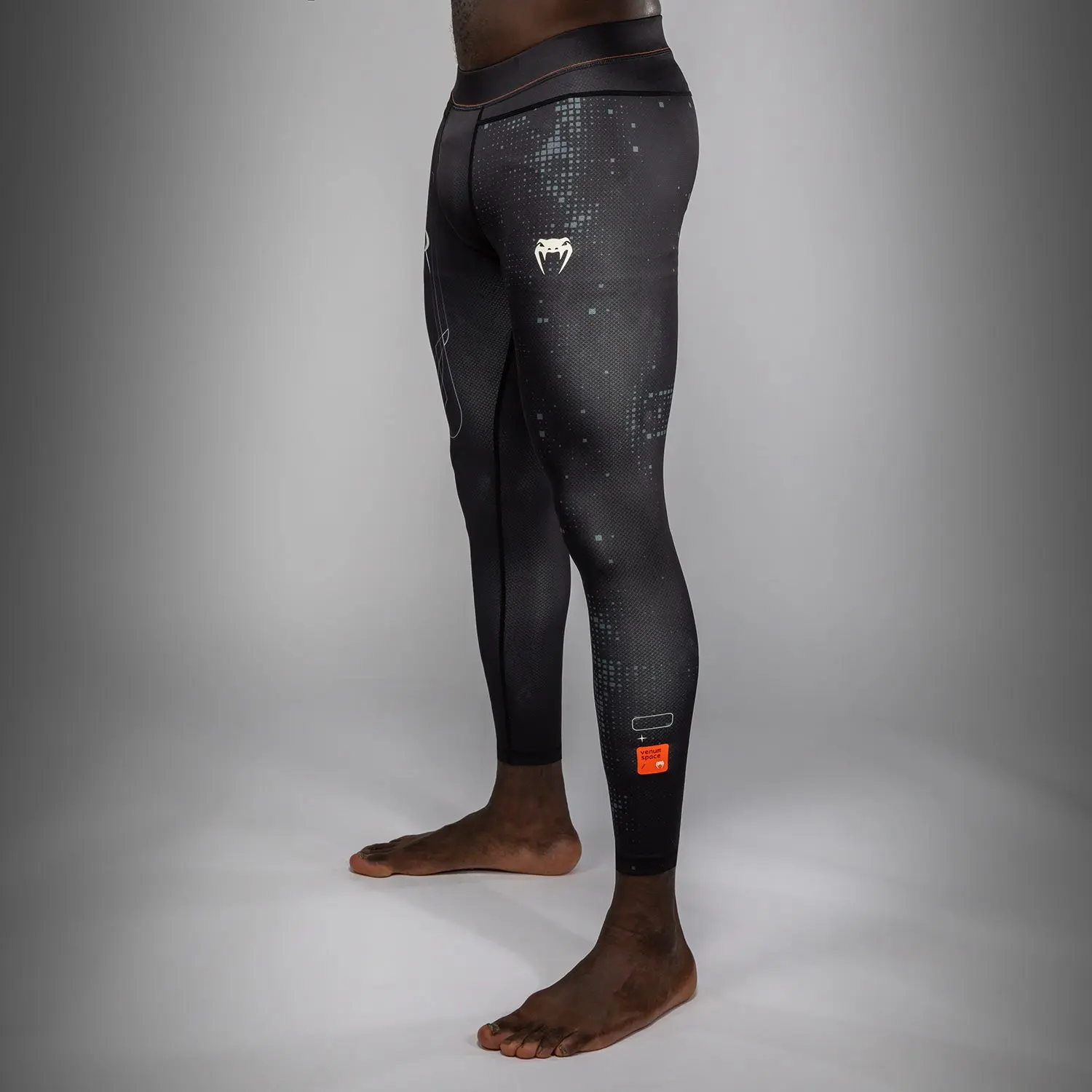 Venum Дълъг Клин - Venum Eclipse Spats - Black/Ivory, мъж, страничен изглед