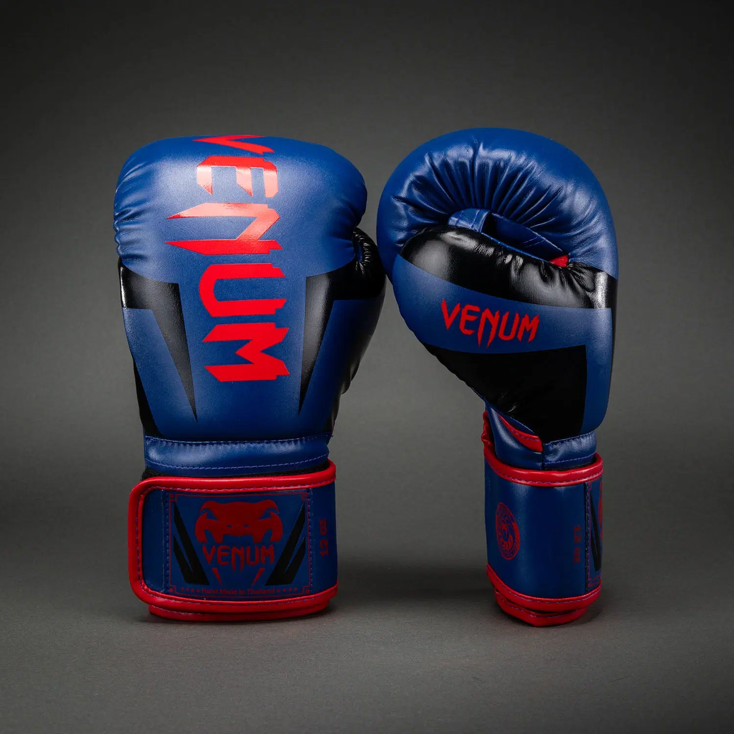 Venum Elite Boxing Gloves - Dark Blue/Red преден изглед