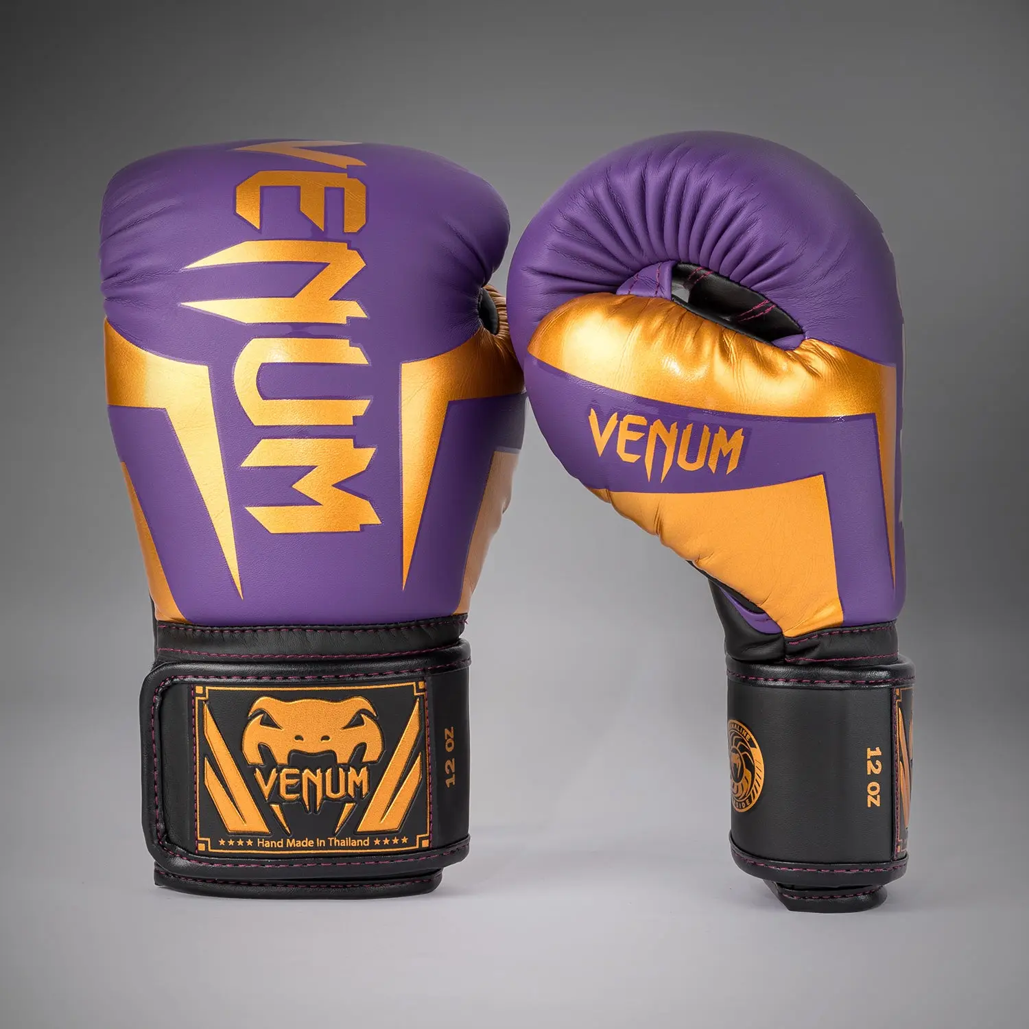 Venum Elite Boxing Gloves - Dark Purple - Special Edition преден изглед на чифт