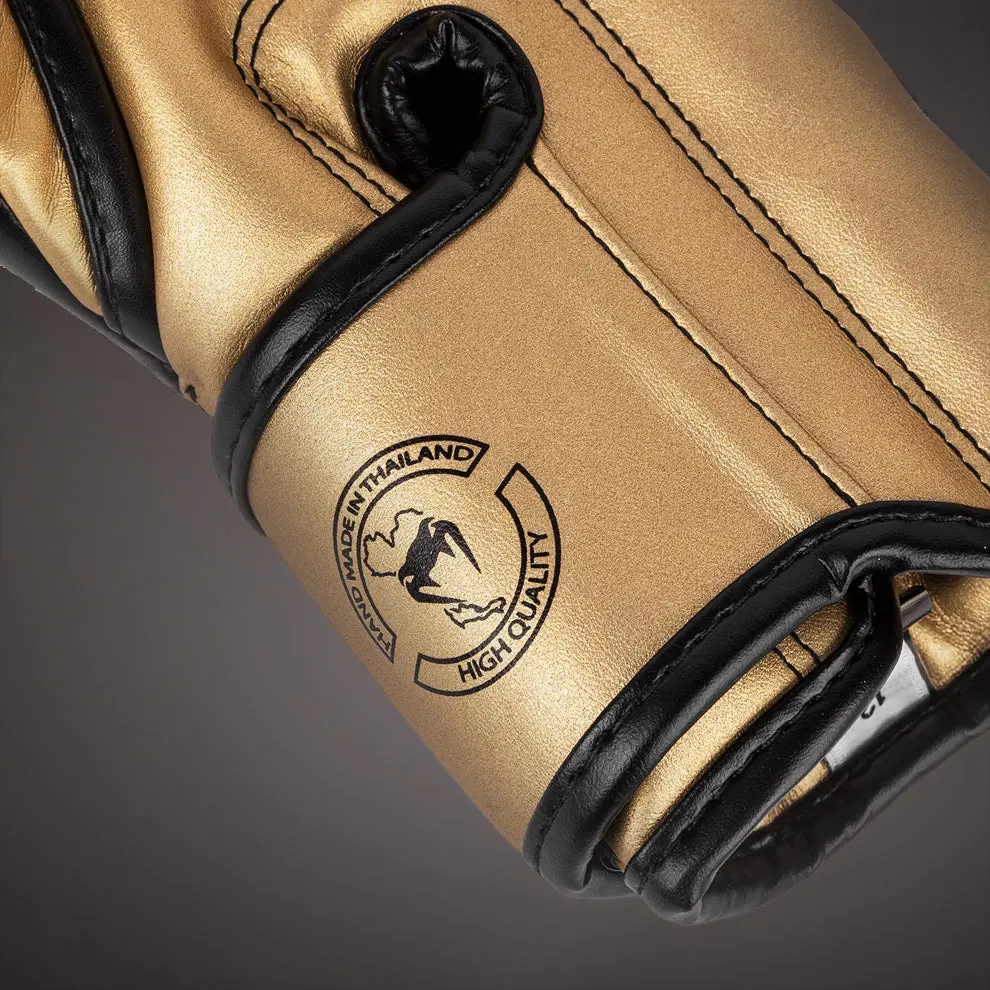 Venum Elite Boxing Gloves - Gold/Black етикет High Quality